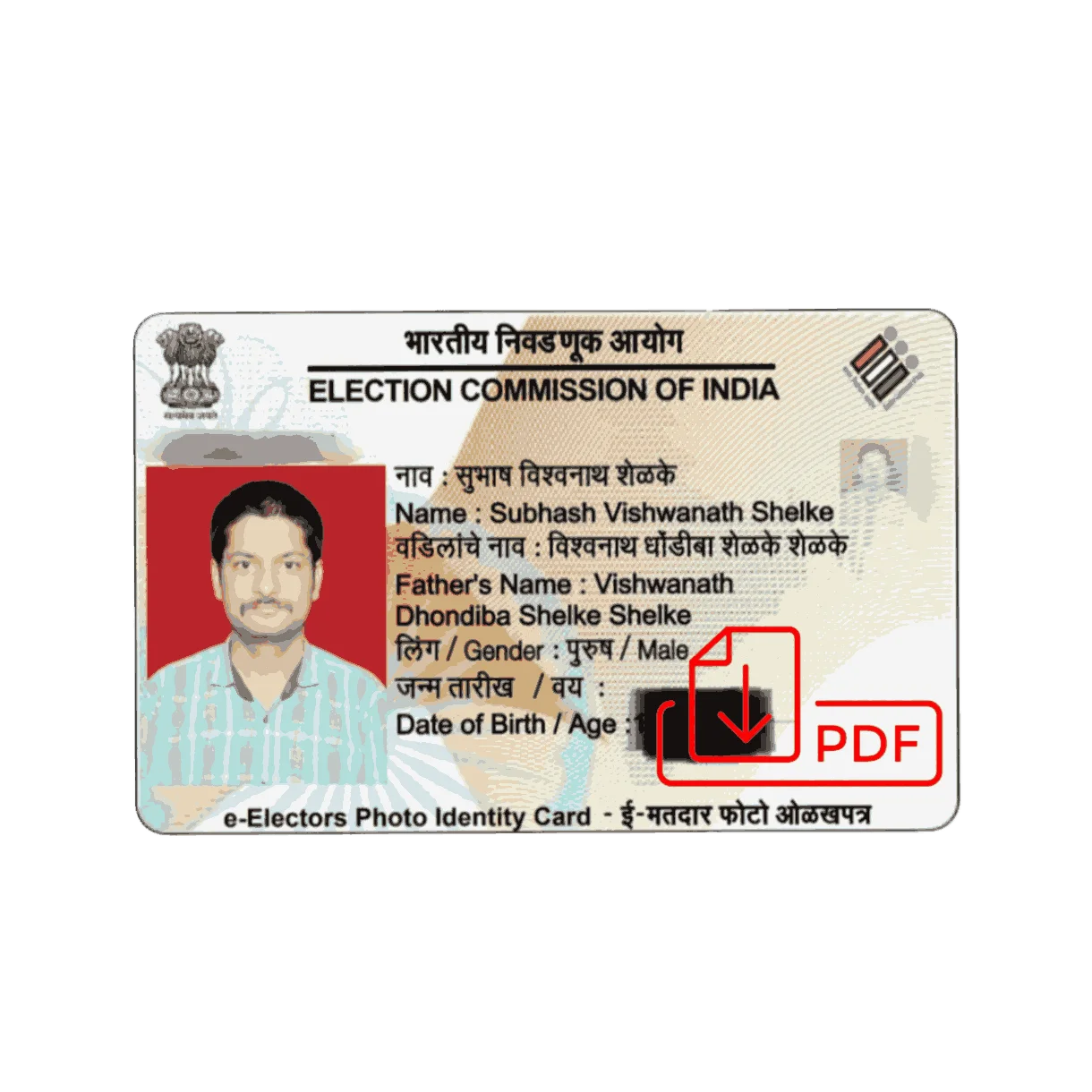 Voter Card Manual Print logo