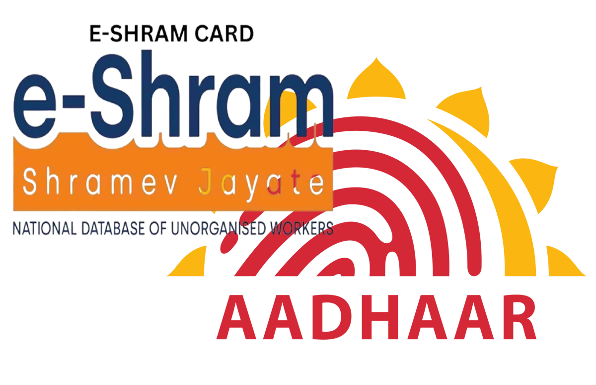 Aadhaar To e-Shram Card logo